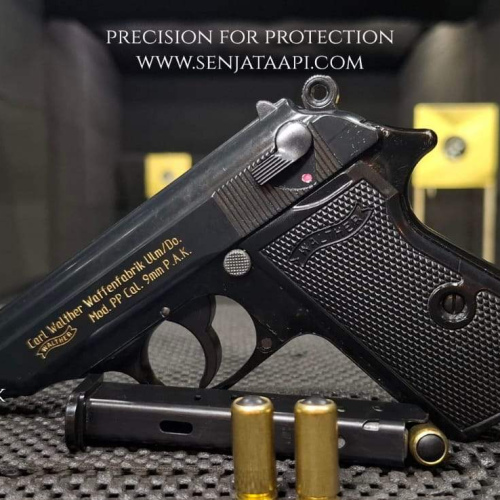 Walther - PP Black 9mm Rubber